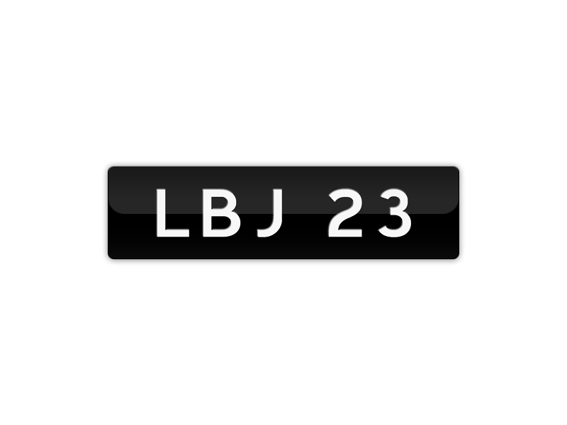 LBJ23 Logo - LBJ 23 (LeBron James #23) Number Plates For Sale, VIC