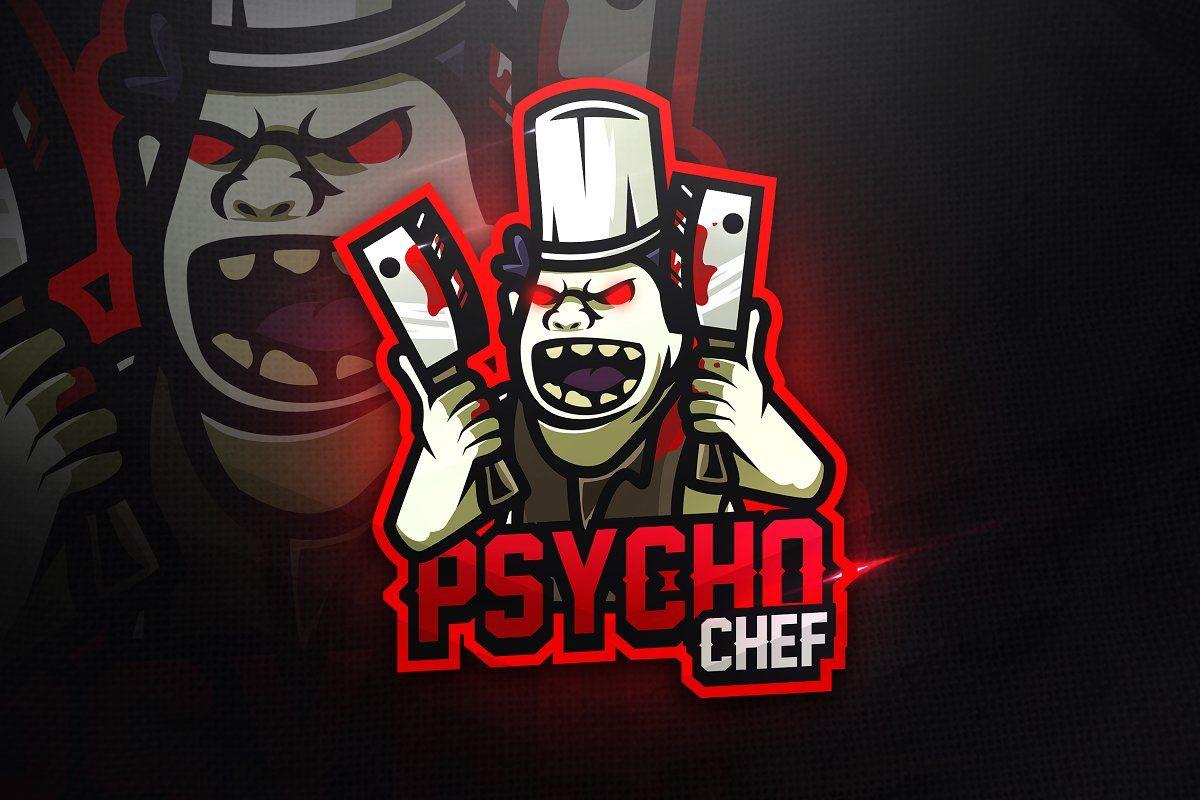 Psycho Logo - Psycho Chef - Mascot & Esport Logo
