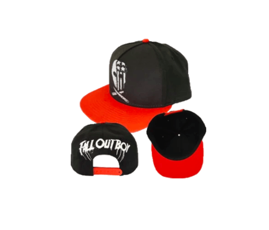 Psycho Logo - Official Fall Out Boy Merchandise - USA Skull Snapback Hat | Fall Out Boy UK