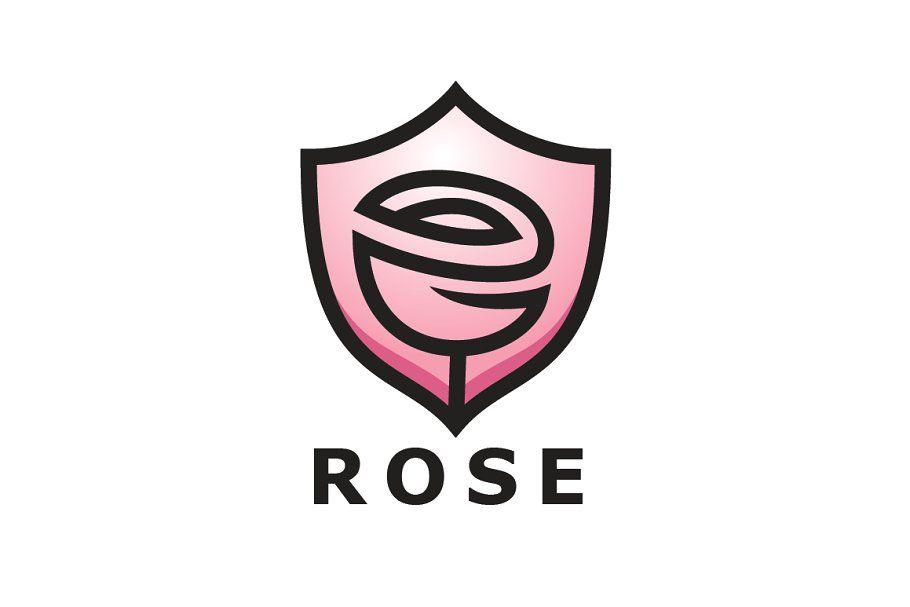 Shiled Logo - Rose Shield Logo Template