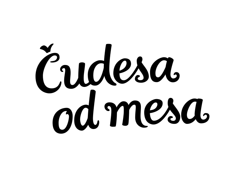 Od Logo - Čudesa od mesa hand-lettered logo WIP by Nela Dunato on Dribbble