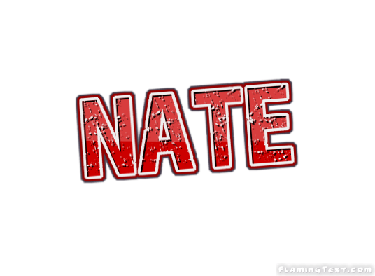Nate Logo - Nate Logo | Free Name Design Tool from Flaming Text