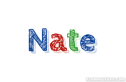 Nate Logo - Nate Logo | Free Name Design Tool from Flaming Text