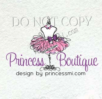 Tutu Logo - logo 1261 .30 TUTU logo, hand drawn pink tutu and purple bow, party dress, dummy