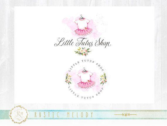 Tutu Logo - Tutu logo, Sewing logo , premade logo, Clothing Logo boutique, Logo