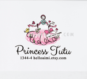 Tutu Logo - 1344 -4 tutu logo design pink tutu kids clothing logo original hand drawn  logo illustrated cute creative logo