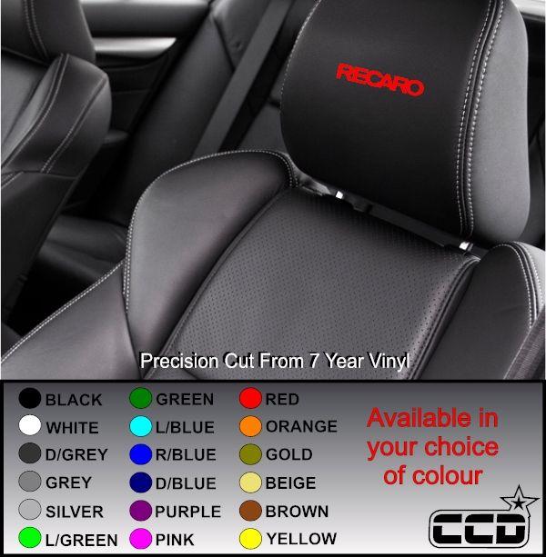 Recaro Logo - Recaro Logo Car seat Decals