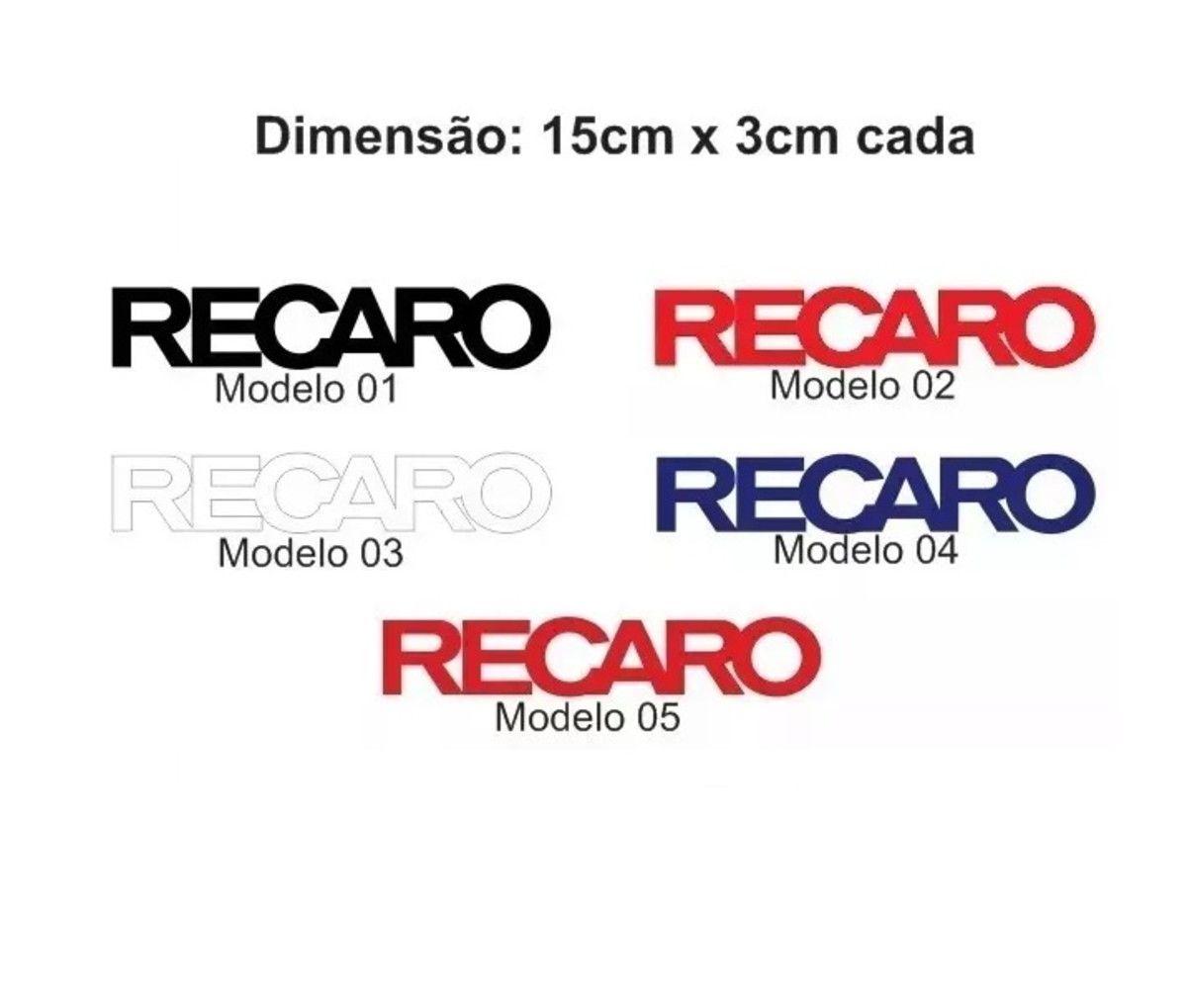 Recaro Logo - Adesivo Recaro Logo Cores Diversas