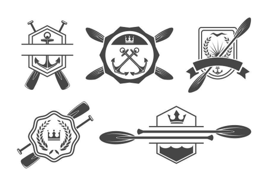 Rowing Logo - Rowing logo and paddle badges