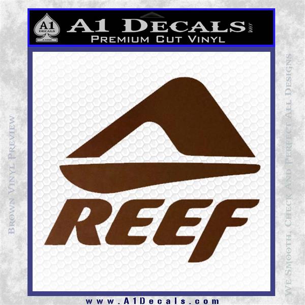 D4 Logo - Reef Logo Name Decal Sticker D4 A1 Decals