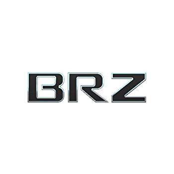 BRZ Logo - 3D EMBLEM BRZ FOR SUBARU BRZ CHROME WITH BLACK