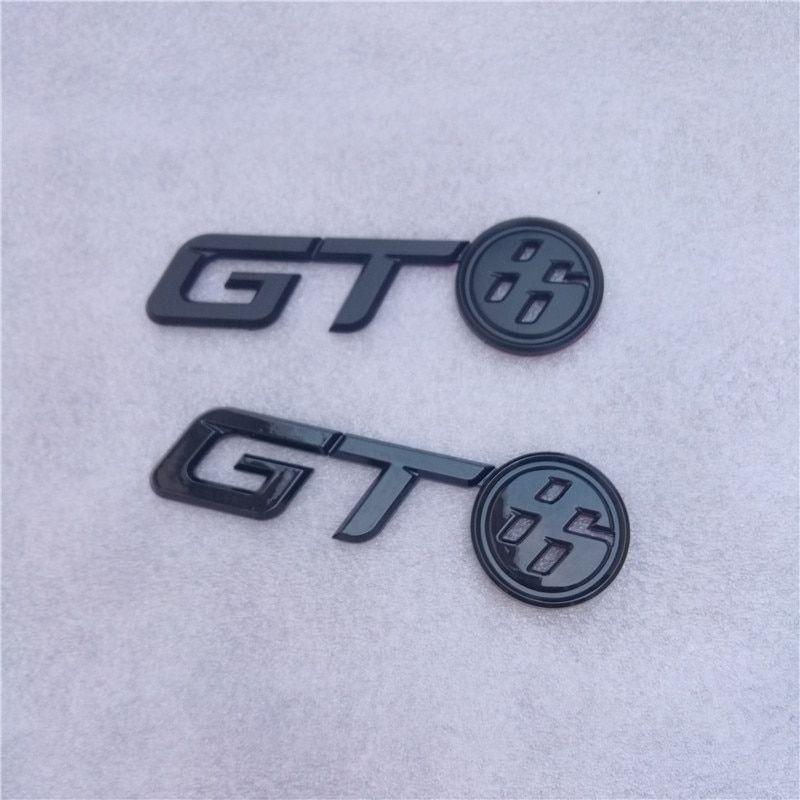 BRZ Logo - US $3.67 8% OFF. Glossy Black GT86 Logo Rear Trunk Badge Emblem Decal Sticker Bumper Sticker For Toyota FR S FRS GT86 FT86 BRZ In Car Stickers