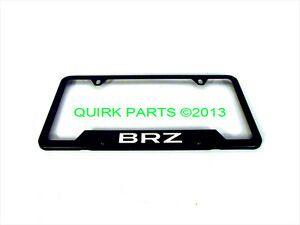 BRZ Logo - Details about Subaru BRZ License Plate Frame Matte Black Stainless Steel  With BRZ Logo OEM NEW