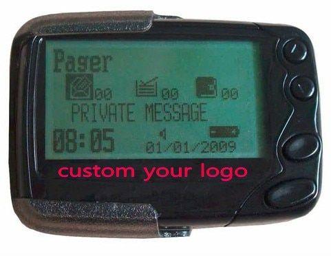 Pager Logo - US $4899.0 |Customizable wireless calling system pager, 100pcs  alphanumberic pagers, Pocsag paging receiver, could custommize company  logo-in Pagers ...