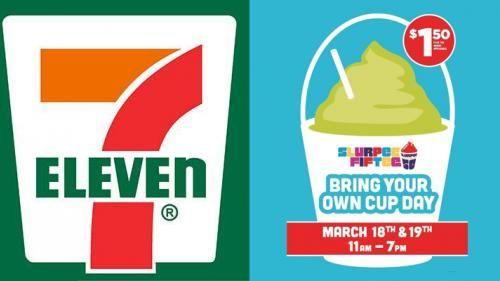 Slurpee Logo - 7 Eleven Goes Double Or Nothing On Bring Your Own Cup Day