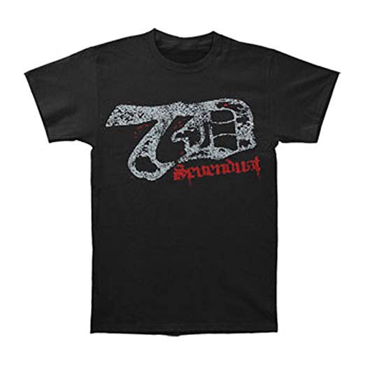 Sevendust Logo - Amazon.com: Sevendust Men's 7D Logo T-shirt Small Black: Clothing