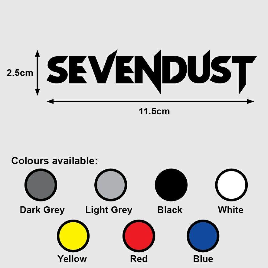 Sevendust Logo - SEVENDUST Logo Premium Vinyl Sticker Decal (Music Heavy Metal Hard Rock)