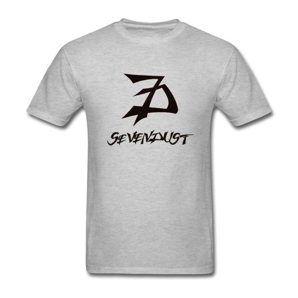 Sevendust Logo - Tommery Men's Sevendust Logo Design Short Sleeve Cotton T Shirt