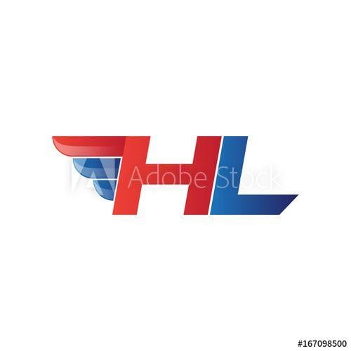 HL Logo - fast initial letter HL logo vector wing - Buy this stock vector and ...