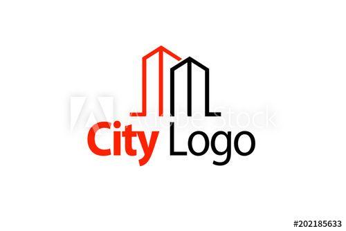 City Logo - city logo, real estate logo vector this stock vector