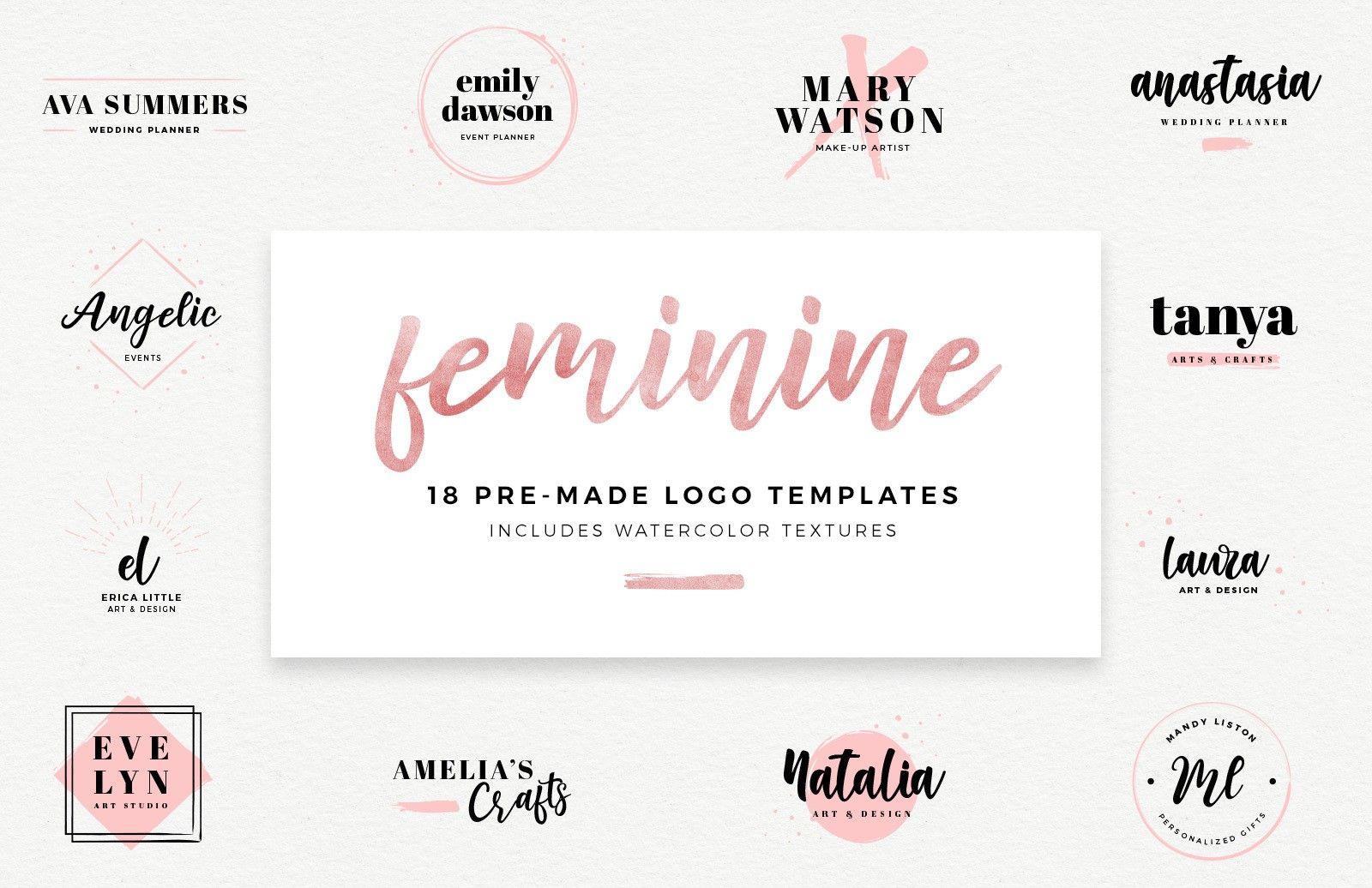 Feminine Logo - Feminine Logo Templates