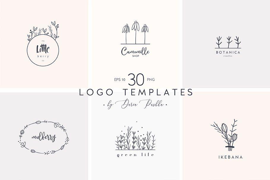 Feminine Logo - FEMININE LOGO TEMPLATES ~ Logo Templates ~ Creative Market