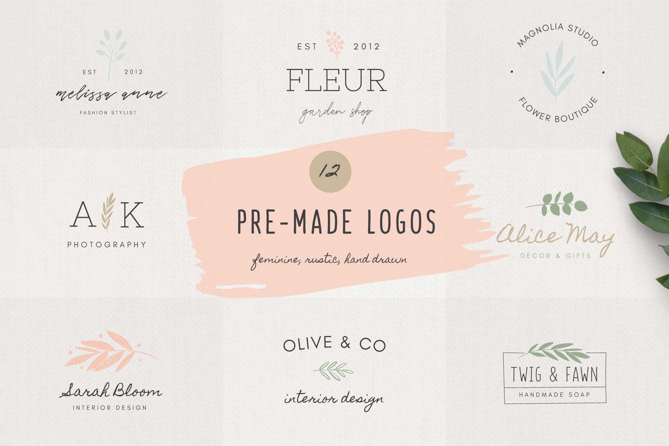 Feminine Logo - Feminine Logo Templates