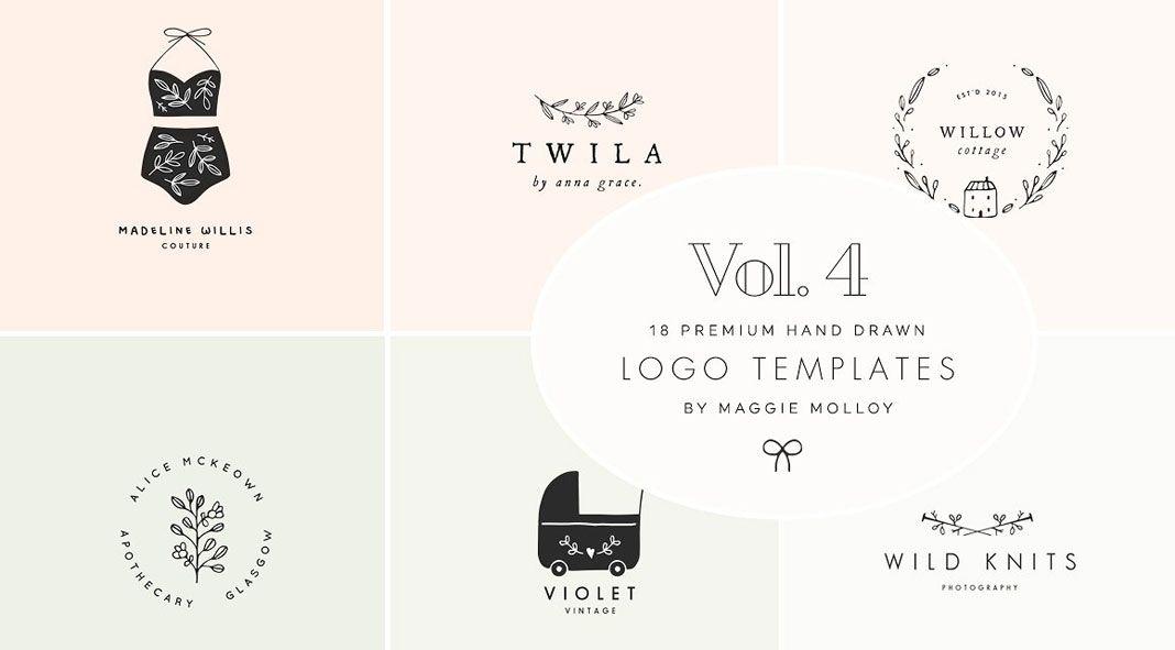 Feminine Logo - Feminine Premade Logo Bundle