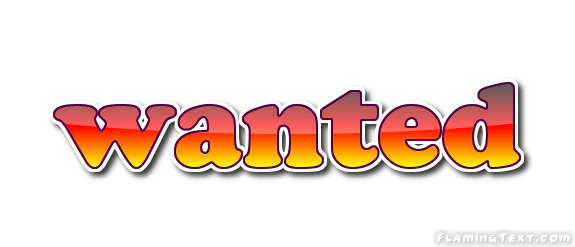 Wanted Logo - wanted Logo. Free Logo Design Tool from Flaming Text