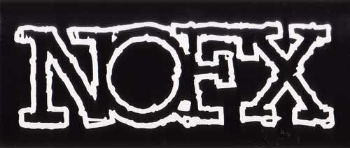 Nofx Logo - NOFX- Outline Logo sticker (st254) | Punk & Metal Band/Misc Stickers ...