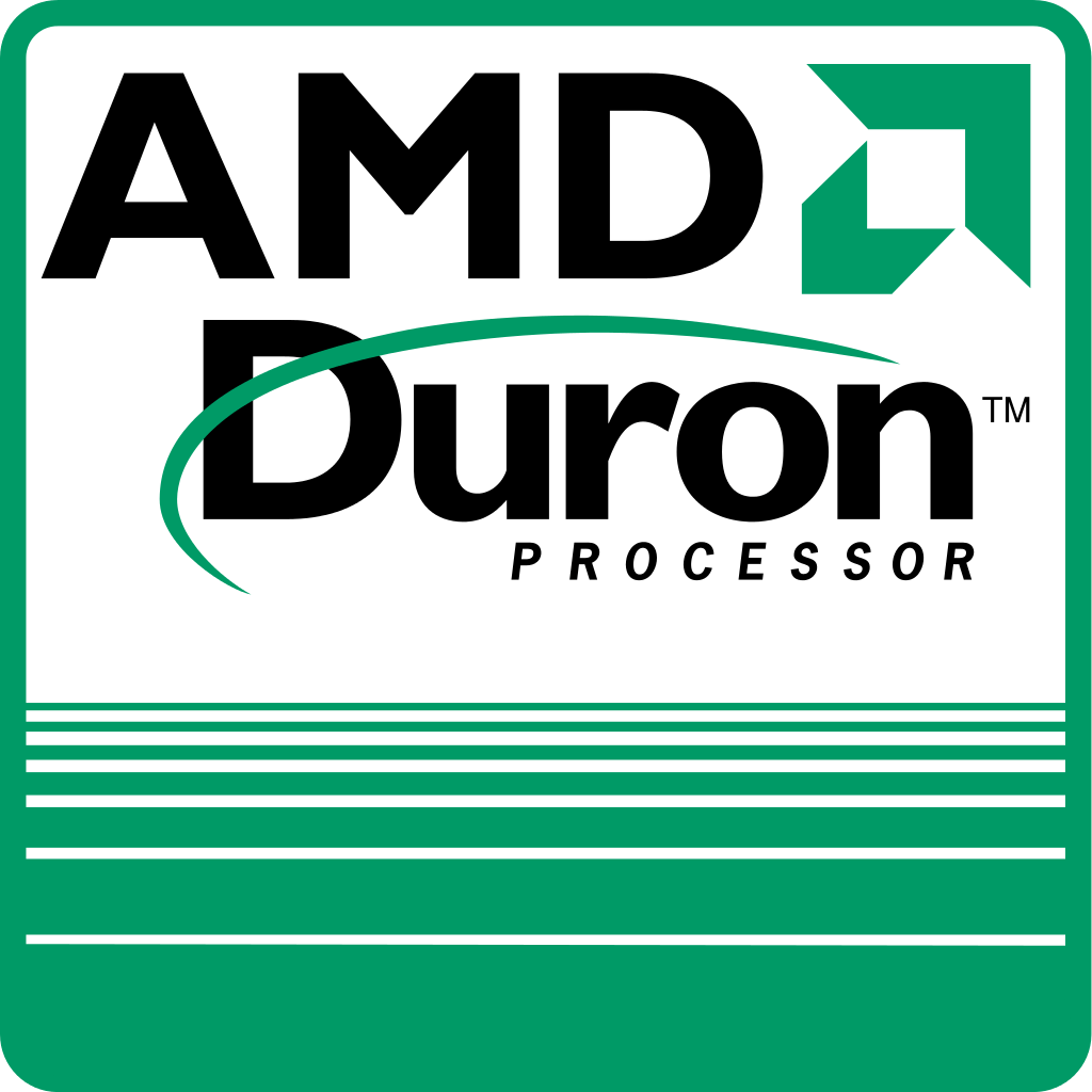 Duron Logo - AMD Duron Processor Logo.svg