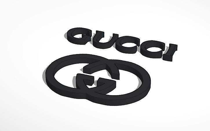 Tinkercad Logo - 3D design GUCCI LOGO