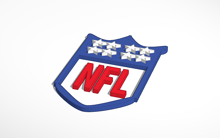 Tinkercad Logo - 3D design NFL logo