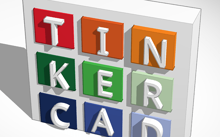 Tinkercad Logo - 3D design original tinkercad logo