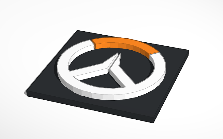Tinkercad Logo - 3D design Overwatch logo | Tinkercad