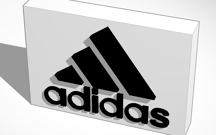 Tinkercad Logo - 3D design Adidas Logo