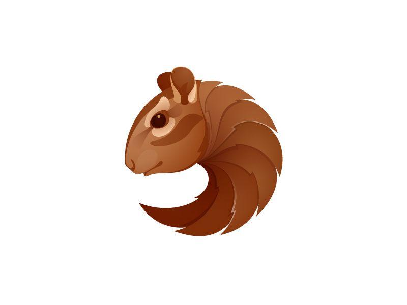 Chipmunk Logo - Chipmunk head by Roma Korolev (kaer logo) on Dribbble