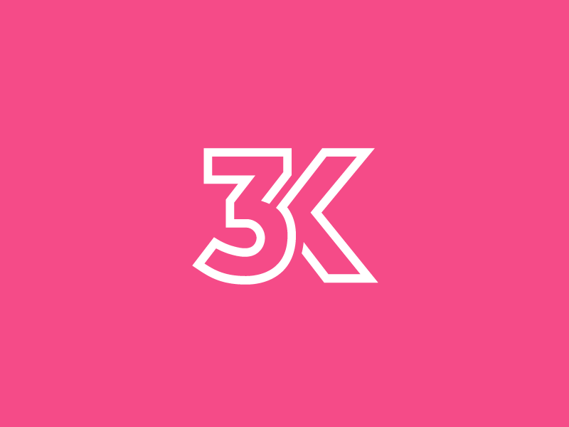 3K Logo - 3K Followers! by Alfrey Davilla | vaneltia on Dribbble