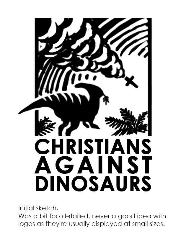 Dinosaurs Logo - ArtStation - Christians Against Dinosaurs logo, Mark Arandjus