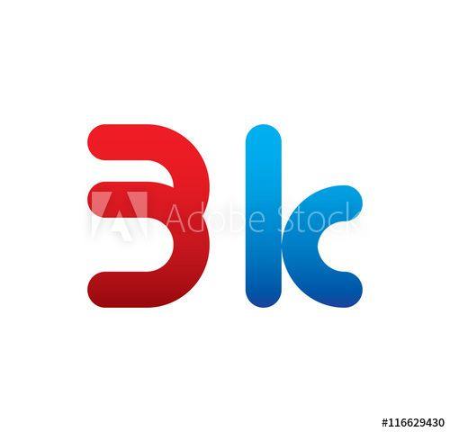 3K Logo - 3k logo initial blue and red - Buy this stock vector and explore ...
