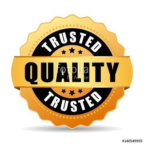 Trusted Logo - Trusted quality gold vector seal