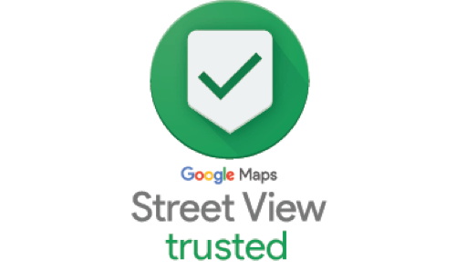Trusted Logo - Street View sales and branding guidelines are specific to trusted pros.