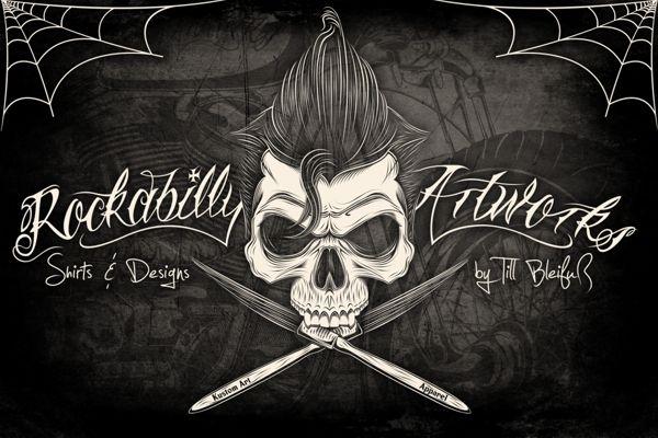 Rockabilly Logo - New Logo Skull