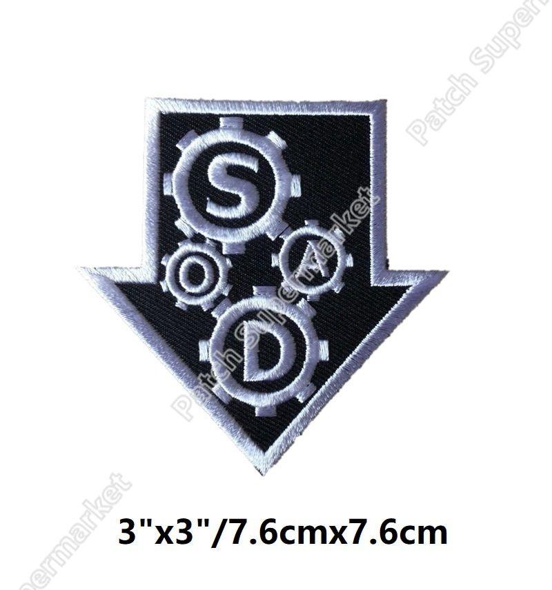 Rockabilly Logo - US $79.0 |SOAD SYSTEM OF A DOWN BAND HEAVY METAL EMBROIDERED Iron On  Patches for clothing rockabilly LOGO TRANSFER APPLIQUE Punk Badge-in  Patches from ...