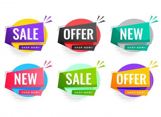 Offers Logo - Sale and offers labels set for business promotion Vector