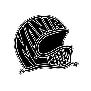 Helmet Logo - Manic Crew Moto Helmet Logo Sticker – Manic Crew Mfg.