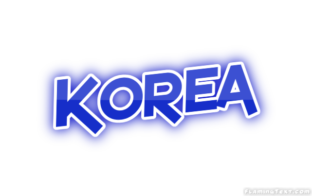 Korea Logo - United States of America Logo. Free Logo Design Tool from Flaming Text