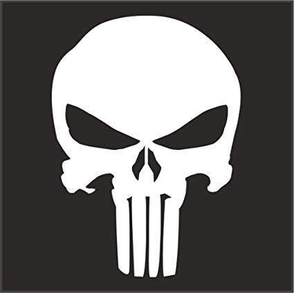 Helmet Logo - Punisher Logo Helmet Motorcycle Decal Sticker M1 3