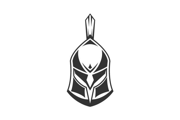Helmet Logo - Spartan Warrior Helmet Logo