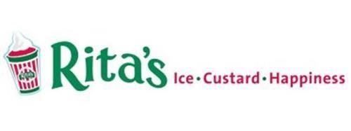 Rita's Logo - RITA'S RITA'S ICE · CUSTARD · HAPPINESS Trademark of RITA'S ...
